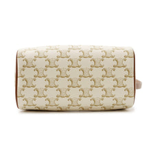 Load image into Gallery viewer, CELINE Triomphe 2WAY Travel Bag Brown/Beige197582 PVC Leather Size Small
