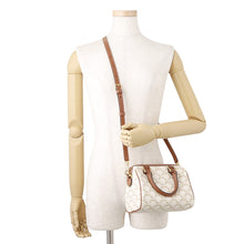 Load image into Gallery viewer, CELINE Triomphe 2WAY Travel Bag Brown/Beige197582 PVC Leather Size Small
