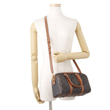 Load image into Gallery viewer, CELINE Triomphe 2WAY Travel Bag Tan121322 PVC Leather Size Medium
