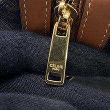 Load image into Gallery viewer, CELINE Triomphe 2WAY Travel Bag Tan121322 PVC Leather Size Medium
