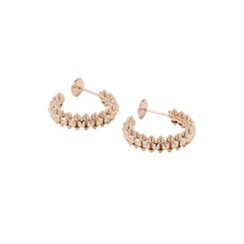 Load image into Gallery viewer, CARTIER Crush Do Cartier Hoop Earrings Size SMB8301415 18K Pink Gold
