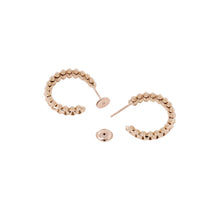 Load image into Gallery viewer, CARTIER Crush Do Cartier Hoop Earrings Size SMB8301415 18K Pink Gold
