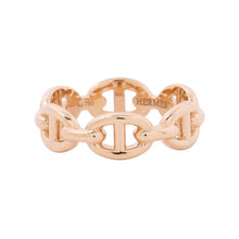 Load image into Gallery viewer, HERMES Chaine d'Ancre Anchene Ring Size PM/51/#11 18K Pink Gold
