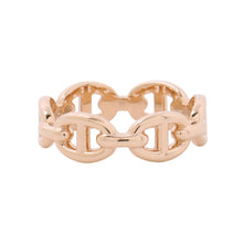 Load image into Gallery viewer, HERMES Chaine d'Ancre Anchene Ring Size PM/51/#11 18K Pink Gold
