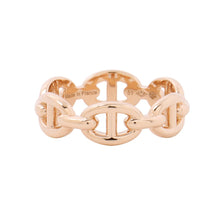 Load image into Gallery viewer, HERMES Chaine d'Ancre Anchene Ring Size PM/51/#11 18K Pink Gold
