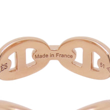 Load image into Gallery viewer, HERMES Chaine d'Ancre Anchene Ring Size PM/51/#11 18K Pink Gold
