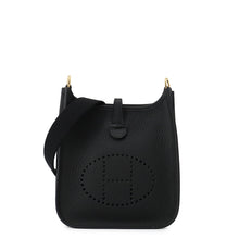 Load image into Gallery viewer, HERMES Evelyne Long Black Taurillon Clemence Size TPM
