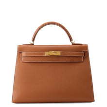 Load image into Gallery viewer, HERMES Kelly Sellier Gold Epsom Size 32
