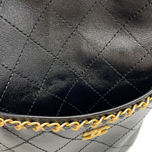 Load image into Gallery viewer, CHANEL Matelasse Around Chain Bucket Bag BlackAS5328 Shiny Lambskin Size Small

