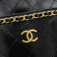 Load image into Gallery viewer, CHANEL Matelasse Around Chain Bucket Bag BlackAS5328 Shiny Lambskin Size Small
