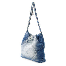 Load image into Gallery viewer, CHANEL CHANEL22 ChainShoulder Bag BlueAS3260 Denim Size Small
