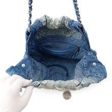 Load image into Gallery viewer, CHANEL CHANEL22 ChainShoulder Bag BlueAS3260 Denim Size Small
