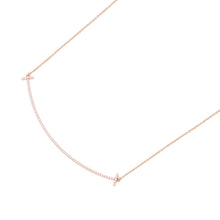 将图像加载到图库查看器中，TIFFANY&amp;Co. T Smile Pendant Size Large60011654 18K Pink Gold

