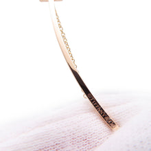 将图像加载到图库查看器中，TIFFANY&amp;Co. T Smile Pendant Size Large60011654 18K Pink Gold
