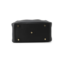 将图像加载到图库查看器中，HERMES Lindy Black Taurillon Clemence Size 26
