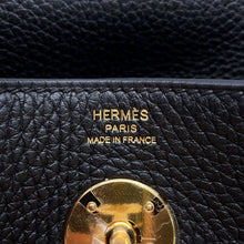 将图像加载到图库查看器中，HERMES Lindy Black Taurillon Clemence Size 26
