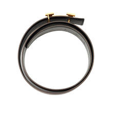 将图像加载到图库查看器中，HERMES Constance HBelt Reversible Size 85 Chocolat/Black Togo Leather Box Calf Leather

