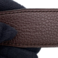 将图像加载到图库查看器中，HERMES Constance HBelt Reversible Size 85 Chocolat/Black Togo Leather Box Calf Leather

