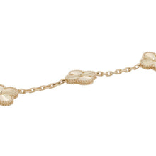 Load image into Gallery viewer, Van Cleef &amp; Arpels Vintage Alhambra Bracelet 5 motifs guillocheVCARP3JK00 18K Yellow Gold
