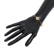 Load image into Gallery viewer, Van Cleef &amp; Arpels Vintage Alhambra Bracelet 5 motifs guillocheVCARP3JK00 18K Yellow Gold
