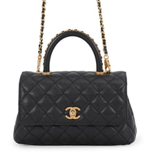 Load image into Gallery viewer, CHANEL Coco Handle 2WAYHandbag BlackA92990 Caviar Leather Size XS
