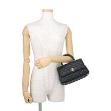 Load image into Gallery viewer, CHANEL Coco Handle 2WAYHandbag BlackA92990 Caviar Leather Size XS
