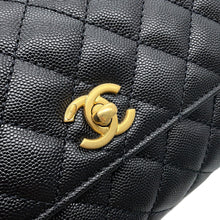 Load image into Gallery viewer, CHANEL Coco Handle 2WAYHandbag BlackA92990 Caviar Leather Size XS
