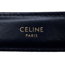 Load image into Gallery viewer, CELINE Triomphe Belt 0.7" Size 85 Black45AK93A01.38NO Calf Leather
