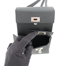 将图像加载到图库查看器中，HERMES Kelly Multi-Pocket To Go Black Epsom
