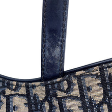 Load image into Gallery viewer, Dior Oblique Saddlebag Navy/BeigeM0447CTZQ_M928 Canvas Leather Size Mini
