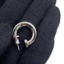 Load image into Gallery viewer, HERMES O'Kelly Earrings Gold Metal Swift Leather
