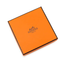 Load image into Gallery viewer, HERMES O'Kelly Earrings Gold Metal Swift Leather
