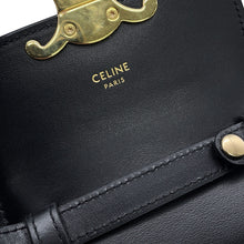Load image into Gallery viewer, CELINE Mini Triomphe Shoulder Bag Black10I513DPV Leather Size Mini
