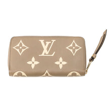 将图像加载到图库查看器中，LOUIS VUITTON Zippy Wallet Tourterelle claimM69794 Bicolor Monogram Empreinte Leather
