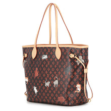 将图像加载到图库查看器中，LOUIS VUITTON Neverfull Marron/OrangeM44441 Monogram・Catogram Size MM
