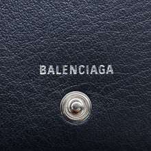 Load image into Gallery viewer, BALENCIAGA Paper compact wallet Black371662 Leather
