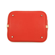 将图像加载到图库查看器中，HERMES Picotin Lock Touch Rouge Tomate/Rose Eglantine Taurillon Clemence Swift Leather Size MM
