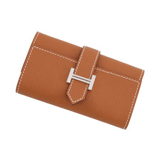 Load image into Gallery viewer, HERMES Bearn Quadruple Key Case Gold Epsom
