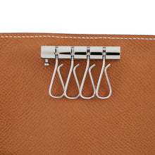 Load image into Gallery viewer, HERMES Bearn Quadruple Key Case Gold Epsom
