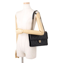 将图像加载到图库查看器中，CHANEL Matelasse Single Flap Shoulder Bag BlackAS2496 Lambskin
