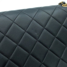 Load image into Gallery viewer, CHANEL Matelasse Single Flap Shoulder Bag BlackAS2496 Lambskin
