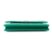 Load image into Gallery viewer, CHANEL Matelasse Classic Chain Wallet GreenAP0250 Caviar Leather
