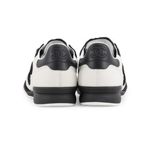 Load image into Gallery viewer, CHANEL CC Logo Sneakers White/BlackG47274-B24503-UA447 Calf Leather suede Size 39
