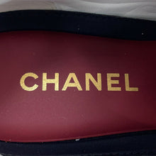 Load image into Gallery viewer, CHANEL CC Logo Sneakers White/BlackG47274-B24503-UA447 Calf Leather suede Size 39
