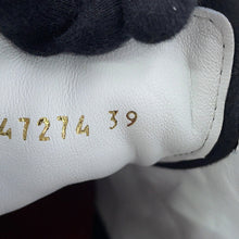 Load image into Gallery viewer, CHANEL CC Logo Sneakers White/BlackG47274-B24503-UA447 Calf Leather suede Size 39
