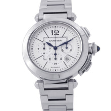 Load image into Gallery viewer, CARTIER Pasha Chronograph W42mm Stainless Steel White DialW31085M7
