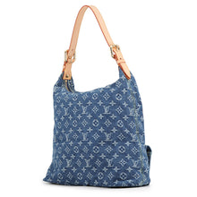 Load image into Gallery viewer, LOUIS VUITTON Baggy Blue/YellowM95048 Monogram Denim Size GM
