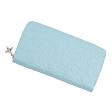 Load image into Gallery viewer, LOUIS VUITTON Zippy Wallet Azur FrostM12680 Monogram Empreinte Leather
