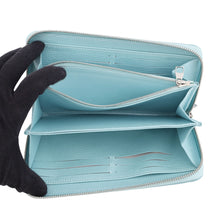 Load image into Gallery viewer, LOUIS VUITTON Zippy Wallet Azur FrostM12680 Monogram Empreinte Leather
