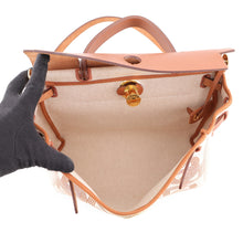将图像加载到图库查看器中，HERMES Herbag Zip Le Tourne Fauve/Ecru/Beige Toile H Vache Hunter Leather Size PM
